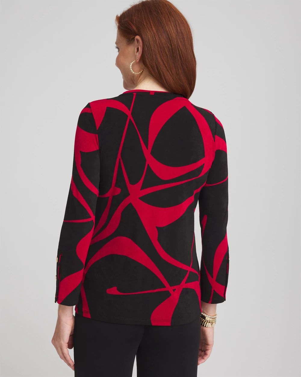 Travelers Button Sleeve Layering Top - image 3